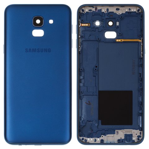 Задня панель корпуса для Samsung J600F Galaxy J6, синя