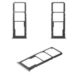 Тримач SIM-карти для Samsung A205 Galaxy A20, A305 Galaxy A30, A505F/DS Galaxy A50, чорний, c тримачем MMC