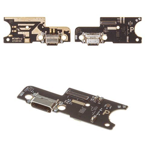Шлейф для Xiaomi Pocophone F1, коннектора наушников, коннектора зарядки, с микрофоном, с компонентами, High Copy, плата зарядки, M1805E10A