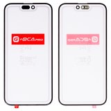 Скло корпуса G+OCA PRO для iPhone 15 Pro Max, з ОСА-плівкою, чорне