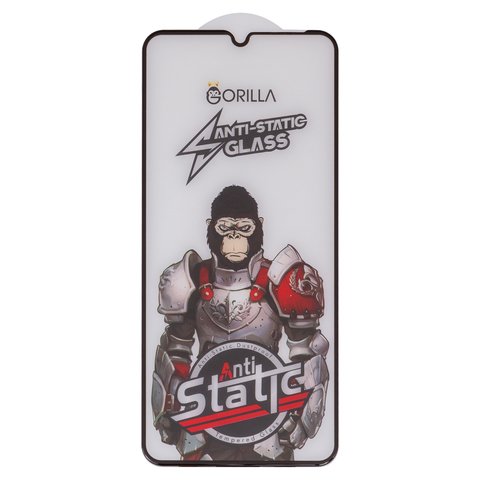 Захисне скло для Samsung A225 Galaxy A22, A315 Galaxy A31, A325 Galaxy A32, A336 Galaxy A33 5G, M315 Galaxy M31, M325 Galaxy M32, сумісне з чохлом, Full Glue, Anti Static, чорний, шар клею нанесений по всій поверхні, gorilla