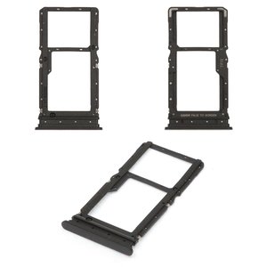 Тримач SIM карти для Xiaomi Redmi 15 4G, Redmi 15 5G, чорний, midnight black