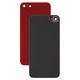 Housing Back Cover compatible with iPhone 8, (red, with camera lens, small hole)