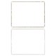 Touchscreen Frame compatible with iPad 2, iPad 3, iPad 4, (white)