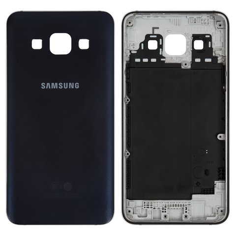 Housing Back Cover compatible with Samsung A300F Galaxy A3, A300FU Galaxy A3, A300H Galaxy A3, dark blue 