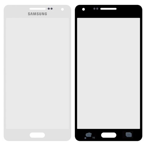 Housing Glass compatible with Samsung A500F Galaxy A5, A500FU Galaxy A5, A500H Galaxy A5, A500M Galaxy A5, white 