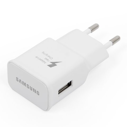 Mains Charger compatible with Samsung G920F Galaxy S6, 15 W, Quick Charge, white, 1 output 