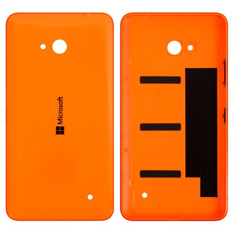 Housing Back Cover compatible with Microsoft Nokia  640 Lumia, orange, with side button 