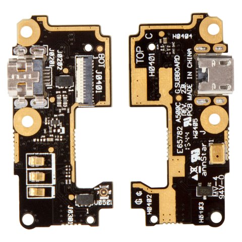 Cable flex puede usarse con Asus ZenFone 5 A500CG , del micrófono, del conector de carga, con componentes, placa del cargador