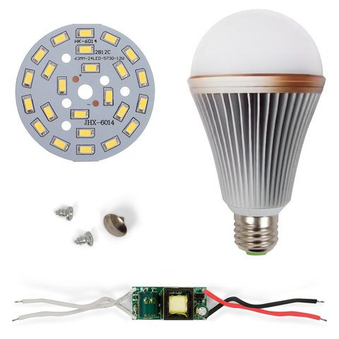 Juego de piezas para armar lámpara LED regulable SQ Q24 12 W luz blanca fría, E27 