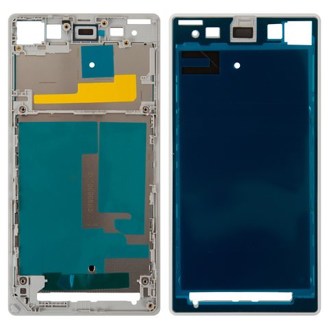 LCD Binding Frame compatible with Sony C6902 L39h Xperia Z1, C6903 Xperia Z1, C6906 Xperia Z1, C6943 Xperia Z1, white 