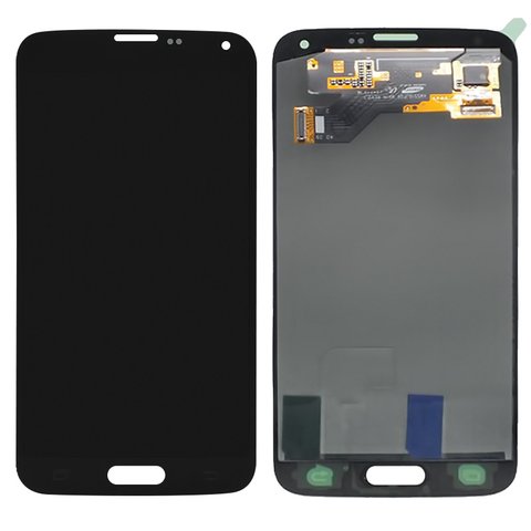 Pantalla LCD puede usarse con Samsung G903 Galaxy S5 Neo, negro, sin marco, original vidrio reemplazado 