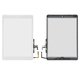 Touchscreen compatible with iPad Air (iPad 5), (with HOME button, white, with flat cable)