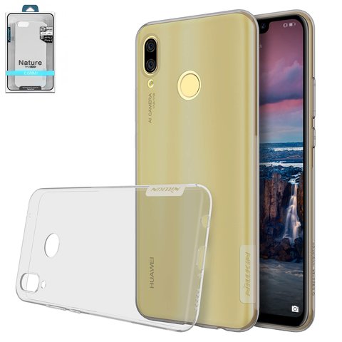 Case Nillkin Nature TPU Case compatible with Huawei Nova 3, gray, Ultra Slim, transparent, silicone  #6902048162341