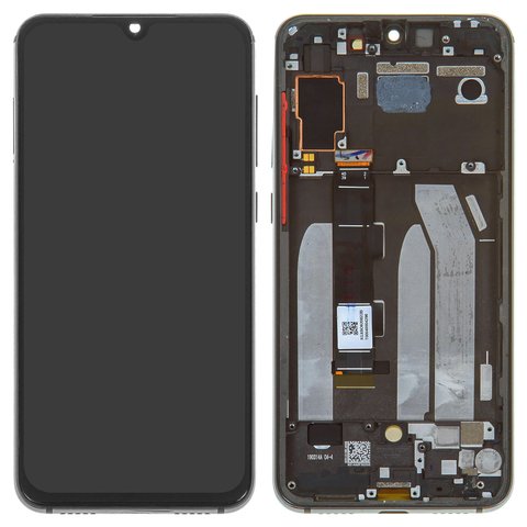 LCD compatible with Xiaomi Mi 9 SE, black, with frame, original change glass  , M1903F2G 