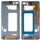 Housing Middle Part compatible with Samsung G975 Galaxy S10 Plus, (dark blue, with side button, LCD binding frame)