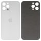 Panel trasero de carcasa puede usarse con iPhone 12 Pro Max, plateada, blanco, small hole, silver