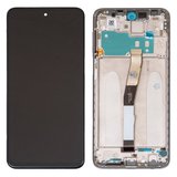 Pantalla LCD puede usarse con Xiaomi Redmi Note 9 Pro, Redmi Note 9S, blanco, con marco, original (vidrio reemplazado), M2003J6B2G, M2003J6A1G