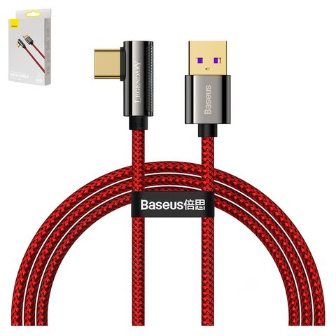 USB кабель Baseus Legend, USB тип C, USB тип A, 100 см, 66 Вт, красный, #CACS000409