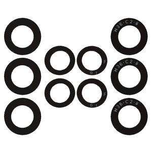 Camera Lens compatible with Samsung A536 Galaxy A53 5G, black, without frame, set 5 pcs. 