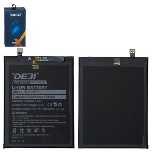 Battery Deji HB405979ECW compatible with Huawei Honor 6A, Honor 6C, Honor 8A, Honor 8S, Honor Play 8a, Nova, Nova Lite 2017 , P9 Lite mini, Y5 2017 , Y5 2018 , Y5 2019 , Y5 Prime 2018 , Y6 2017 , Y6 2019 , Y6 Prime 2019 , Y6 Pro 2017 , Y6 Pro 2019 , Li ion, 3.82 V, 3020 mAh 