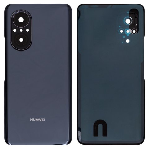 Housing Back Cover compatible with Huawei Nova 9 SE, black, with camera lens 