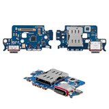 Cable flex puede usarse con Samsung S911 Galaxy S23, del micrófono, del conector de carga,  tarjetas SIM del conector, Original (PRC), placa del cargador