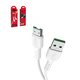 USB Cable Hoco X33, (USB type-A, micro USB type-B, 100 cm, 4 A, white, VOOC) #6931474709158