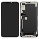 LCD compatible with iPhone 11 Pro Max, (black, with frame, AAA, (TFT), ZY)