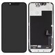 LCD compatible with iPhone 13 mini, (black, with frame, change glass)