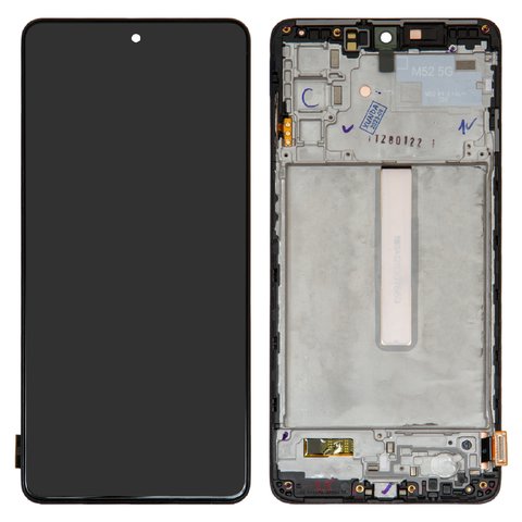 Дисплей для Samsung M526 Galaxy M52, черный, с рамкой, Original PRC 