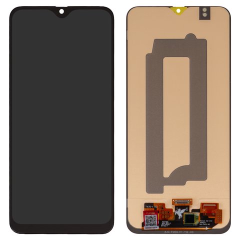 LCD FLYCDI compatible with Samsung M215 Galaxy M21, M305 Galaxy M30, M307 Galaxy M30s, M315 Galaxy M31, black, without frame, with wide edge, OLED  