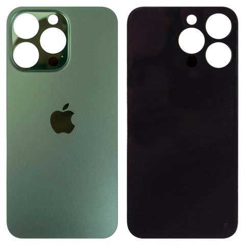 Housing Back Cover compatible with iPhone 13 Pro, green, no need to remove the camera glass, Original PRC , alpine Green, big hole 