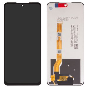 Pantalla LCD puede usarse con Realme C65 4G, C65 5G, negro, sin marco, High Copy, RMX3910