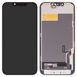 Pantalla LCD puede usarse con iPhone 13, negro, con marco, HC, sin error, (OLED), DD-OLED OEM soft, diagnosable