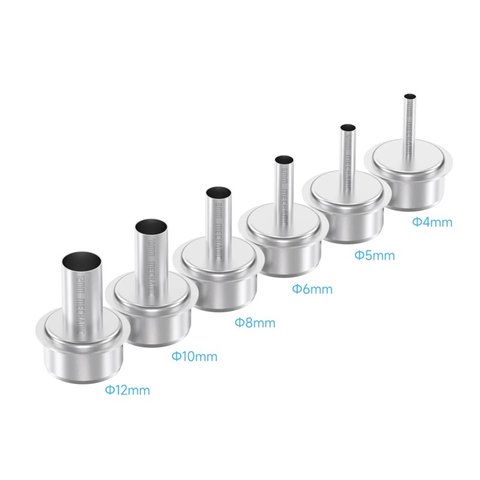 Насадка термофена Mechanic 861 Original, прямая, 6in1, 4mm 5mm 6mm 8mm 10mm 12mm