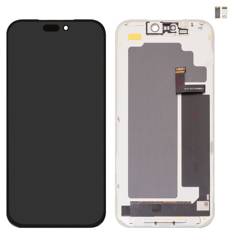 Дисплей для iPhone 17 Pro Max, черный, с рамкой, HC, OLED , DD OLED hard