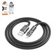 USB кабель Hoco U118, USB тип-A, Lightning, 120 см, 2,4 А, чорний, #6942007603409