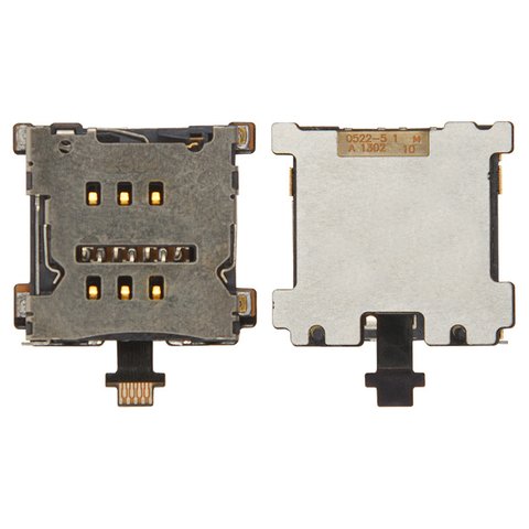 SIM Card Connector compatible with HTC One M7 801e, with flat cable 