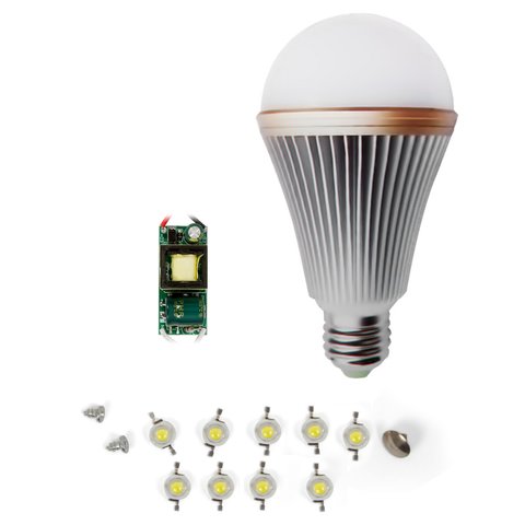 LED Light Bulb DIY Kit SQ Q24 E27 9 W – warm white