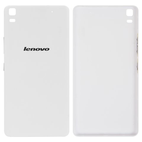 Housing Back Cover compatible with Lenovo A7000, K3 Note K50 T5 , white, with side button 