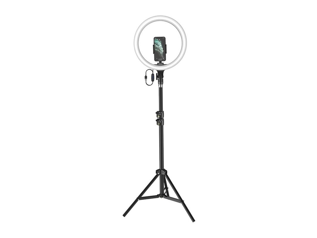 baseus live stream holder ring light selfie tripod black