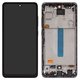 LCD compatible with Samsung A525 Galaxy A52, A526 Galaxy A52 5G, (black, Best copy, with frame, Copy, (TFT))