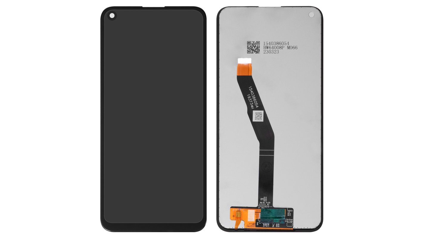 LCD compatible with Huawei P40 Lite E, Y7p, (black, without frame