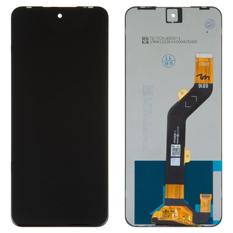 LCD compatible with Infinix Hot 12 Play NFC, black, without frame, Original PRC , X6816D, FPC6808 1 BV068DAM L04 MV00 R0.0 1540432341 