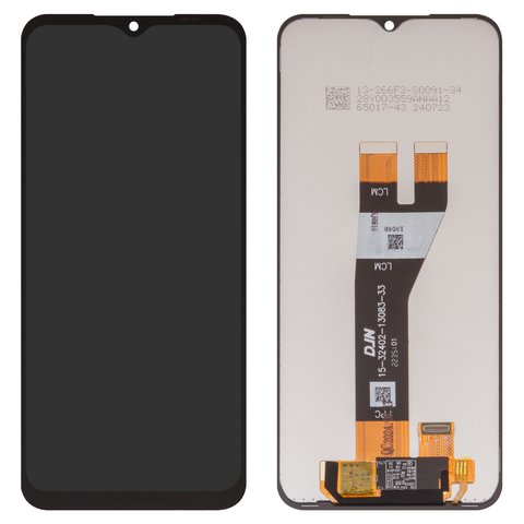 LCD compatible with Samsung A146P Galaxy A14 5G, A146U Galaxy A14 5G, black, Best copy, without frame, Copy
