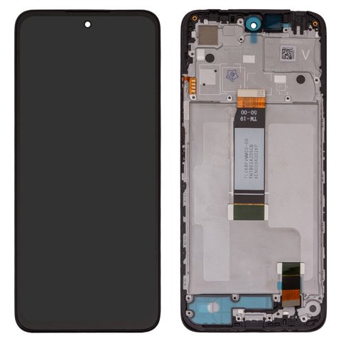LCD compatible with Xiaomi Poco M6 Pro 5G, Redmi 12, black, with frame, High Copy 