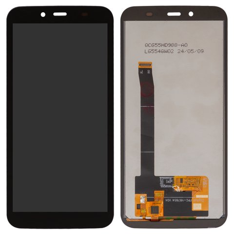 LCD compatible with Blackview BV5500, BV5500 Pro, black, without frame, High Copy, FPC Y87854