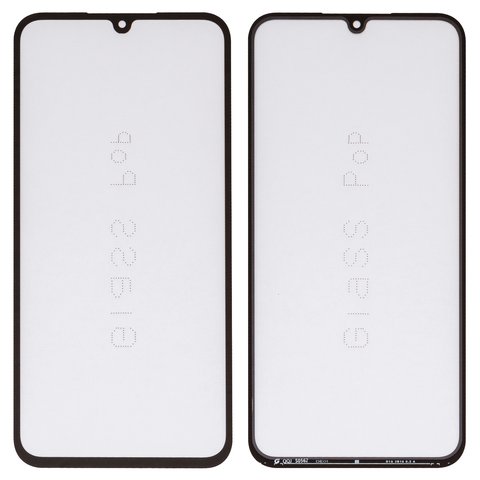 Housing Glass G+OCA PRO compatible with Samsung A305 Galaxy A30, A305F DS Galaxy A30, A505 Galaxy A50, A505F DS Galaxy A50, A507 Galaxy A50s, A507F DS Galaxy A50s, with OCA film, black 