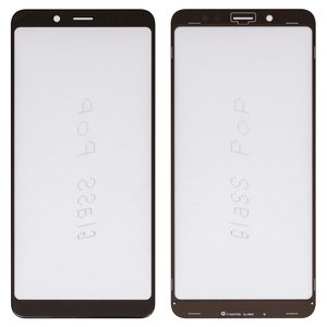 Housing Glass G+OCA PRO compatible with Xiaomi Redmi Note 5, Redmi Note 5 Pro, with OCA film, black 
